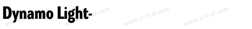 Dynamo Light字体转换